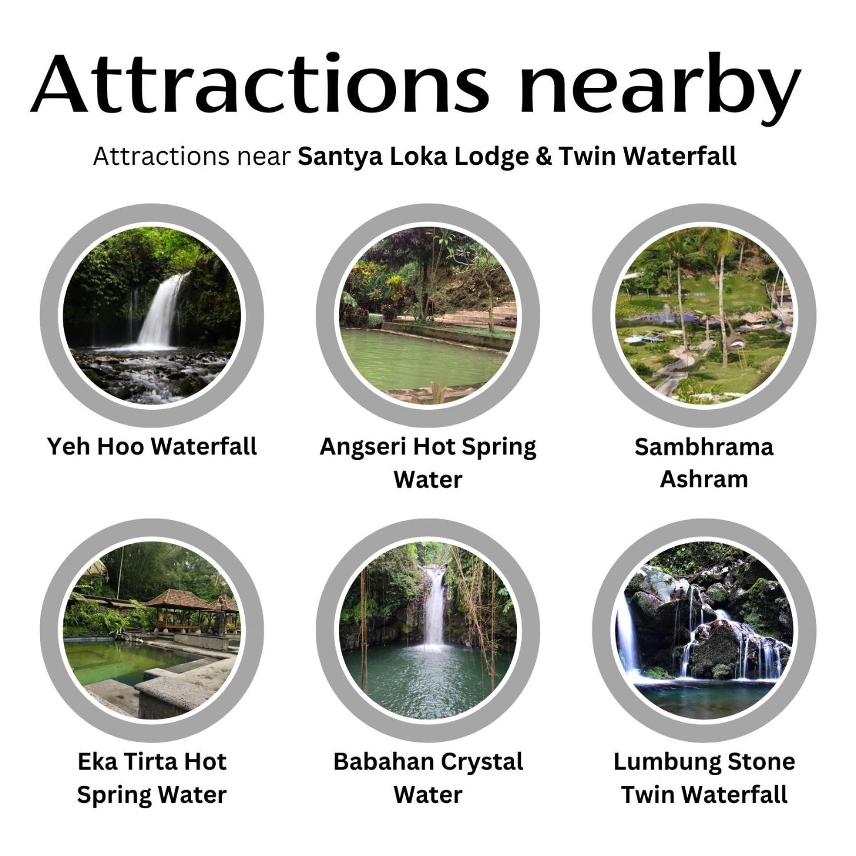 Santya Loka Lodge & Twin Waterfall Jatiluwih Dış mekan fotoğraf